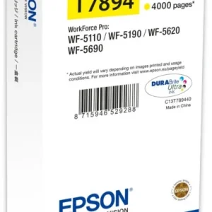 Tinteiro Amarelo Xxl 4000p Wf-5xxx-C13t789440