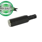 2.5mm Female Jack Connectors - Plastic Black Ster.