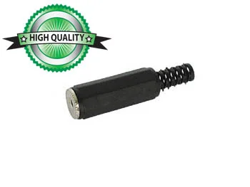 2.5mm Female Jack Connectors - Plastic Black Ster.