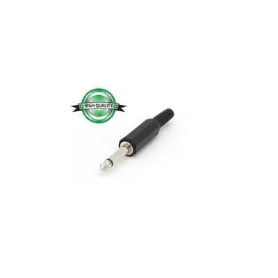 Ficha Jack 6.35 Macho Mono Plastico S/Extensão