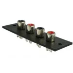 Ficha Rca 4p Amp - Nickel