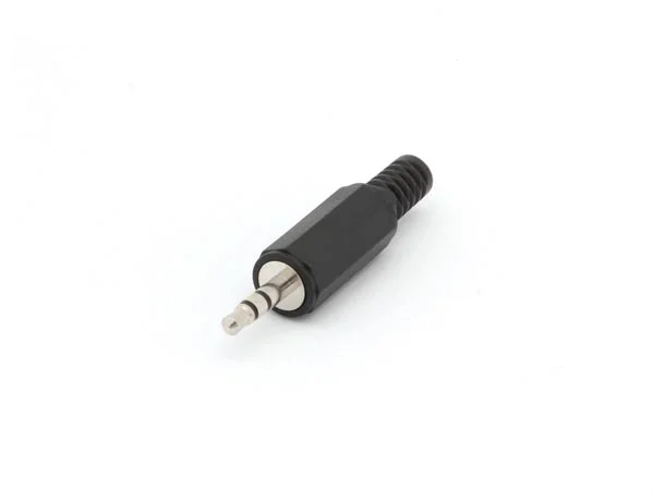 3.5mm Conector Macho Jack - Preto - Stereo