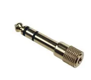 Jack Stereo 3.5mm Fêmea P/Jack Stereo 6.35mm Macho