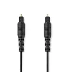 Nedis Cagl25000bk50 Cabo de Áudio 5 M Toslink Pre.