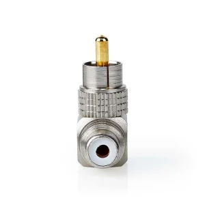 Adaptador de Áudio Mono Rca Macho Rca Fem.