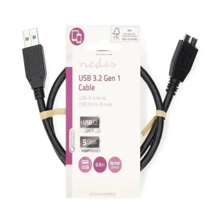 Cabo Usb  Usb 3.2 Gen 1  Usb-A Macho  Usb Micr.