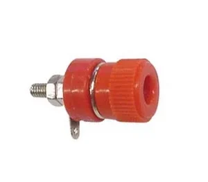 Bornes Conectores 4mm Nickel - Vermelho