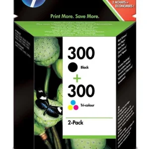 Tinteiro Hp 300 Black/Tricolor Cn637ee - Pack 2