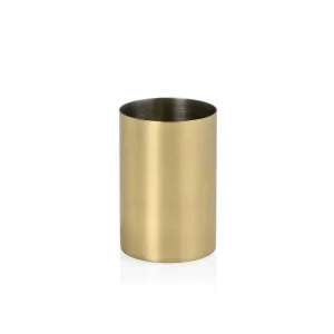 Porta Sanitária, Aço Inox, Ouro, Ø 6,5 X 9,5 Cm
