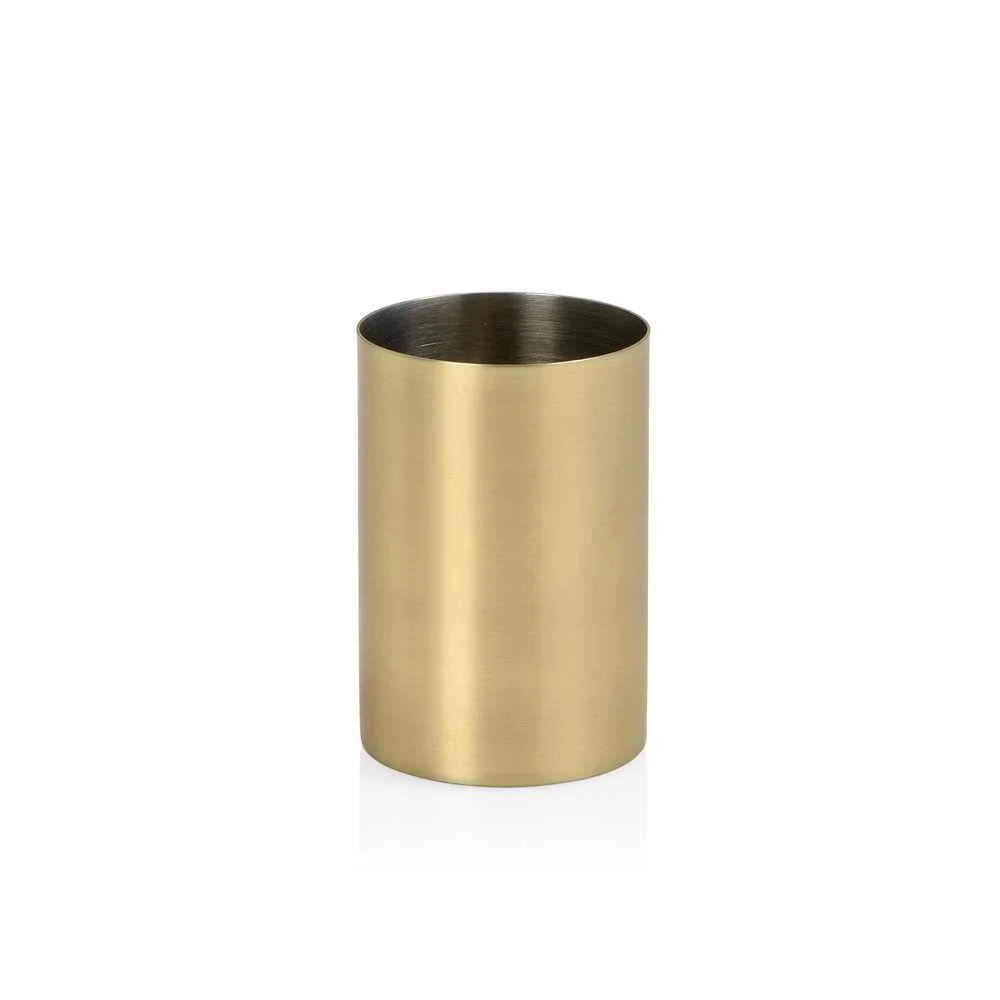 Porta Sanitária, Aço Inox, Ouro, Ø 6,5 X 9,5 Cm