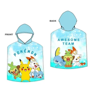 Micro Poncho de Praia 55x110cm Pokémon Infantil