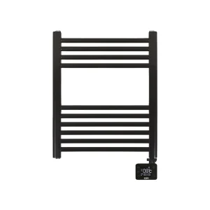 Toalheiro Elétrico Preto com Temporizador