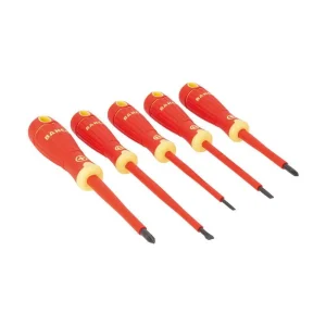 Conjunto de 5 Chaves de Fenda Isoladas Bahcofit