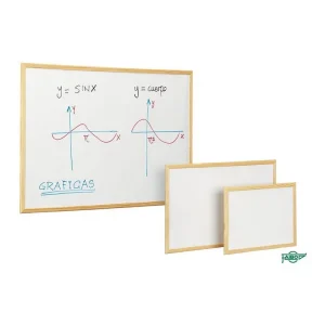 Faibo Quadro-Branco Economica Moldura de Pinho 40x
