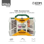Conjunto de 150 Acessorios Koma Tools P/ Edm08709