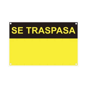 Placa Trespassa-Se (Pvc 0.4mm) 45x70cm