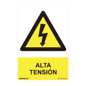 Sinal Perigo Alta Tensão (Pvc 0.7mm) 30x40cm