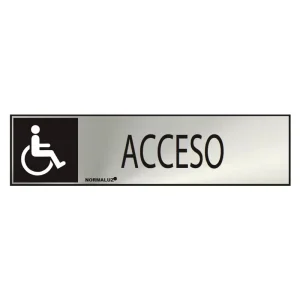 Sinal Informativo Acesso (Inox Adesivo 0.8mm)
