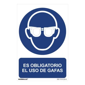 Sinal Uso Obrigatório de Oculos de Proteção -30x40