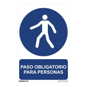 Sinal Passagem Obrigatória para Peões - 30x40cm