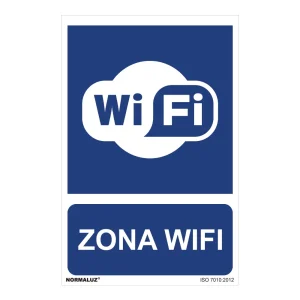 Sinal de Zona Wi-Fi 30x40cm