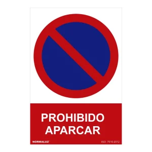 Sinal Proibido Estacionar - 30x40cm