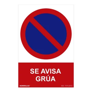 Sinal Proibido 'avisa-Se a Grua' (Pvc 0.7mm) 30x40