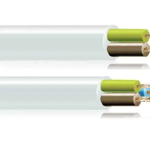 Cabo 3x1mm Branco H 05 Vv-F Euro/Mts