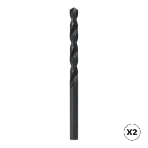Conjunto de 2 Brocas Cilindricas Curtas Hss Din 3.