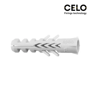 Caixa 100un Bucha Nylon Duplo Anti-Giro Din/Ref Nf