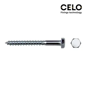 Caixa 250 Uni. Tira Fundo Hexagonal Din 571 8x60 .