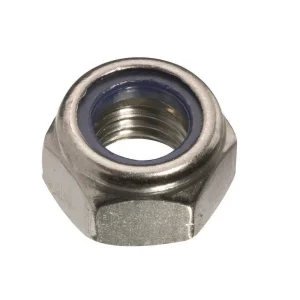 Caixa M 50un Porca Auto-Bloqueio Zinco M 4 Fadix