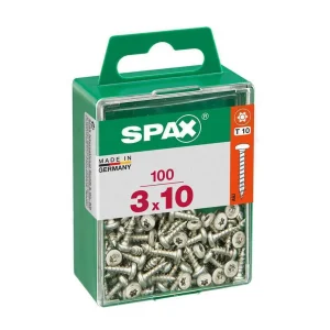 Caixa 100un Parafuso Madeira Spax Cab. Redonda Wi.