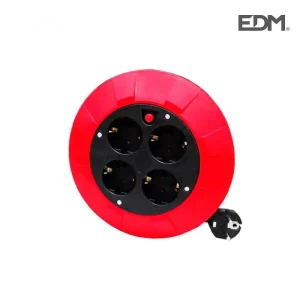 Enrolador de Cabos 5m de Cabo 3x1mm 4 Tomadas T/Tl