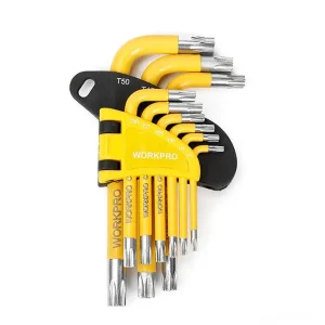 Jogo de 9 Chaves Torx Workpro