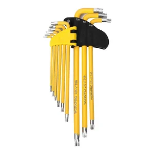 Jogo de 9 Chaves Torx Compridas Workpro