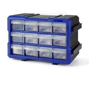 Organizador Transparente com 12 Gavetas