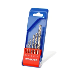 Brocas de Metal, Conjunto de 6 Peças. Workpro