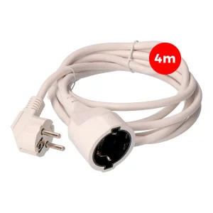 Cabo de Extensão Macho - Fêmea 4m Branco