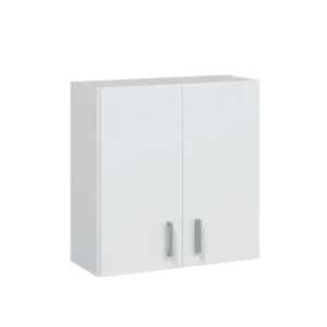 Armário Suspenso Multiusos, 2 Portas, Branco