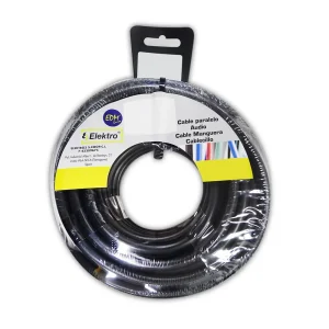 Rolo Cabo Paralelo Áudio Preto 2x1,5mm 20m