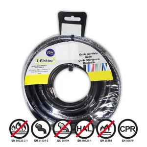 Rolo de Cabo Flexível 2,5mm Preto 5mts
