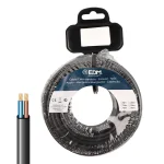Carretel de Cabo Paralelo Plano 5m Preto 2x2.5mm
