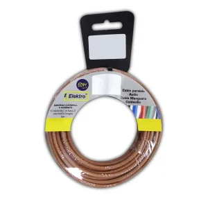 Rolo de Cabo Flexível Edm 6mm Castanho 10m
