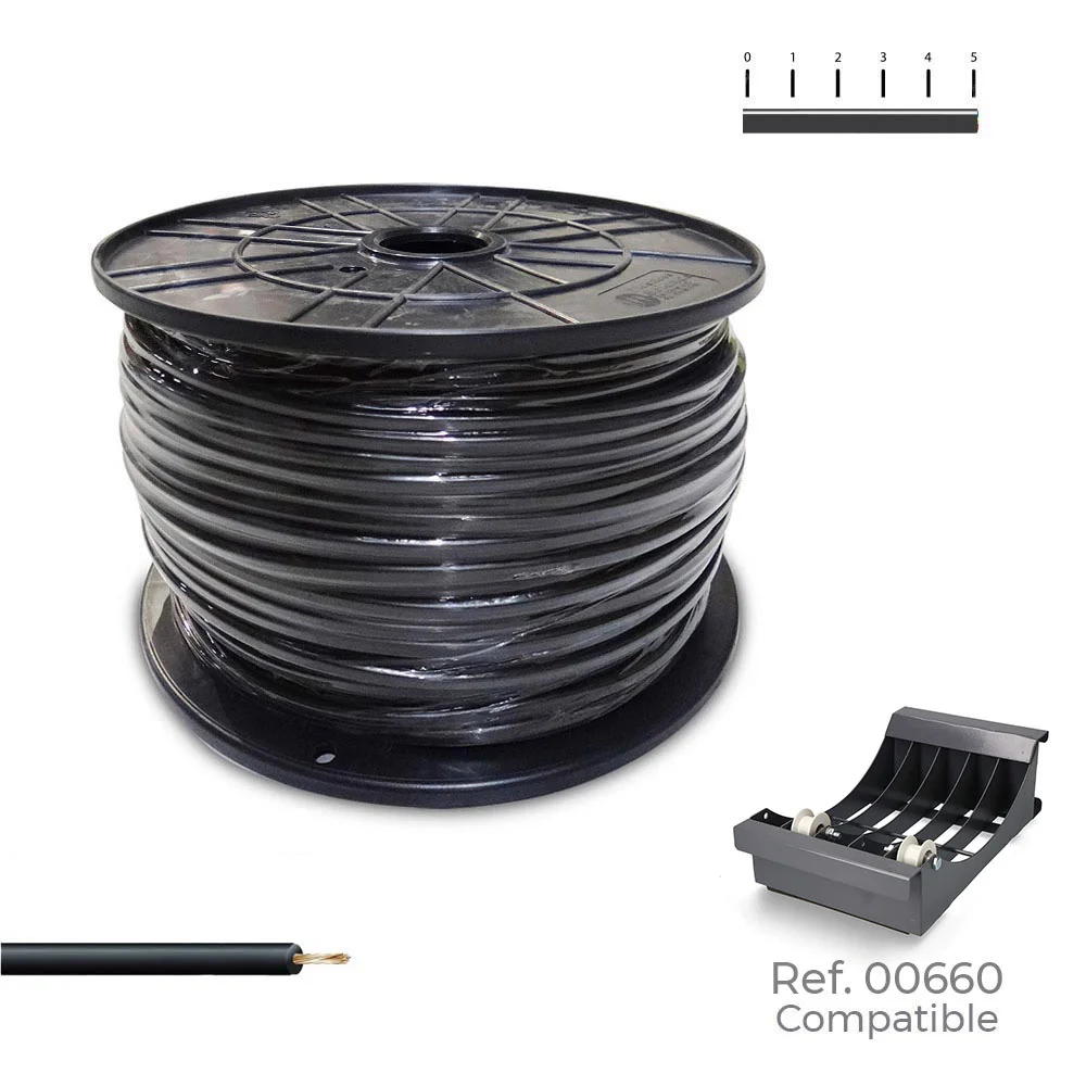 Cabo H07z1-K 1,5 Mm2 Preto 500m. ( Bobina Média )