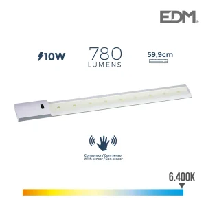 Armadura LED com Sensor 10w 780 Lumens 6.400k
