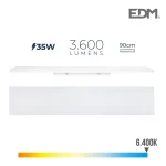 Armadura LED 35w 90cm 6400k Luz Fria 3600lm Edm