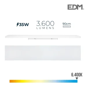 Armadura LED 35w 90cm 6400k Luz Fria 3600lm Edm