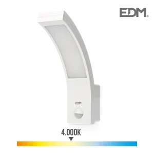 Aplique Exterior LED 10w 750lm 4.000k com Sensor