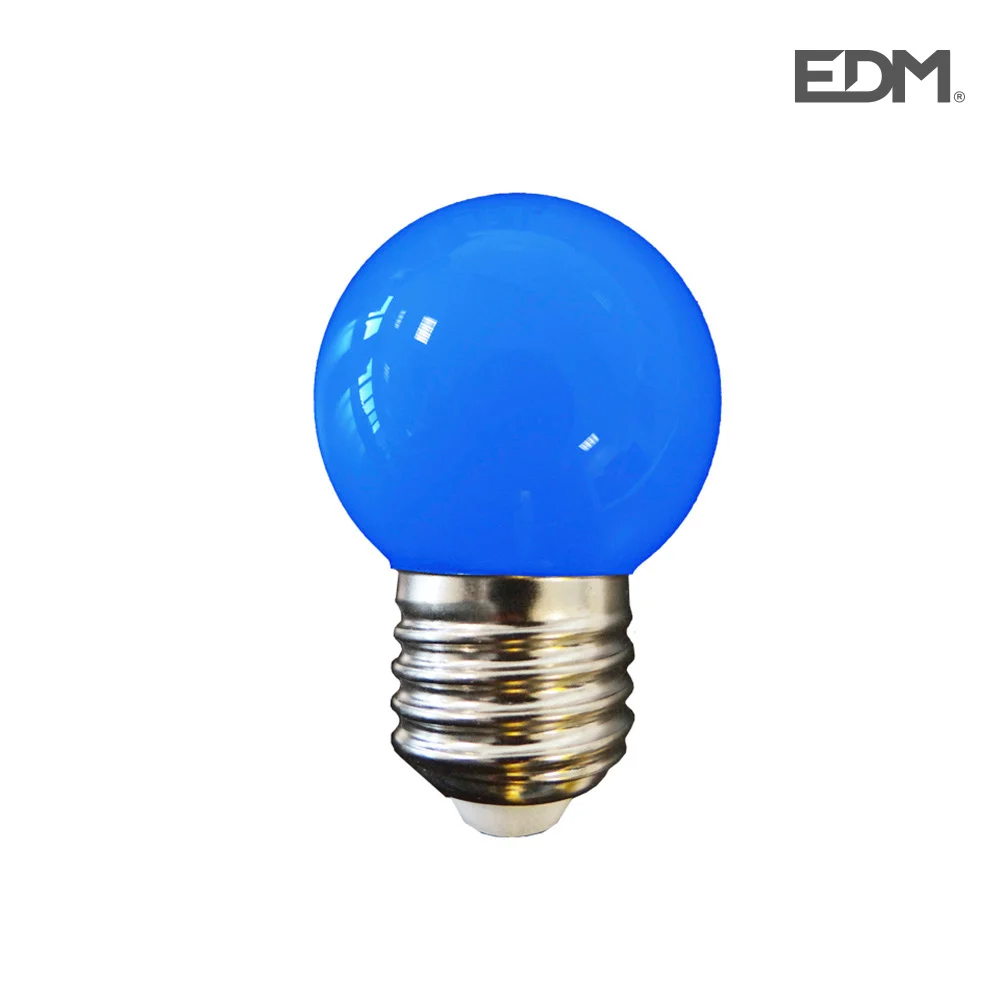Lampada LED G45 E27 1,5w 80 Lm Azul Edm